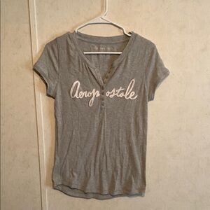 Aeropostale Gray Short Sleeve Tee